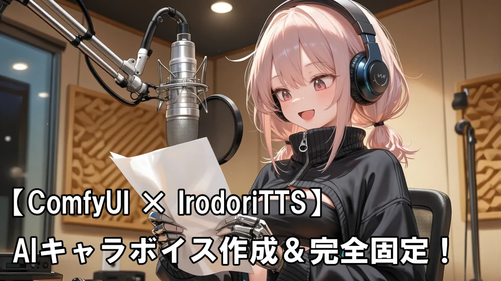 【IrodoriTTS】完全無料で理想のキャラボイスを作成&固定する方法!ComfyUI版