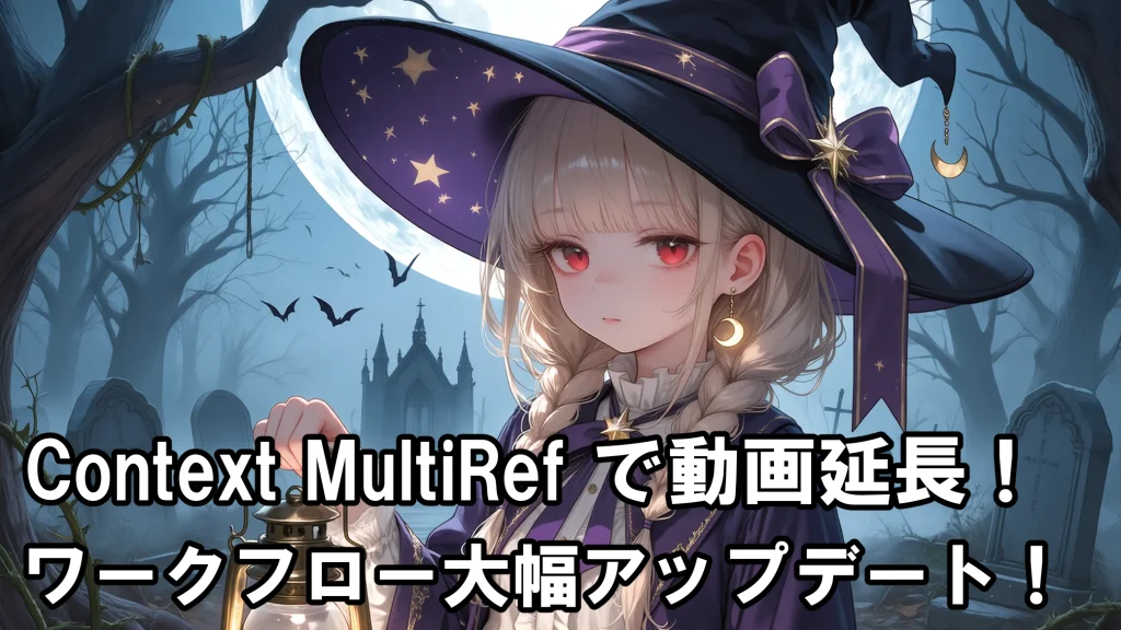 MiniMaxH3のContext MultiRefで動画延長!ワークフロー大型アップデート!Ver2.5の使い方